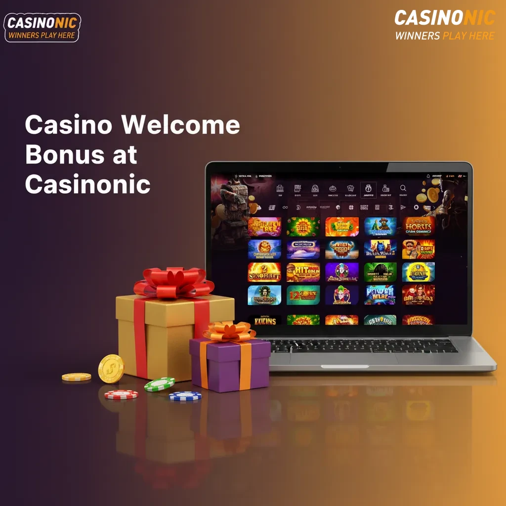 Casinonic AU$7,500 welcome bonus + free spins on All Lucky Clovers 5 for Australian players; terms and wagering apply.