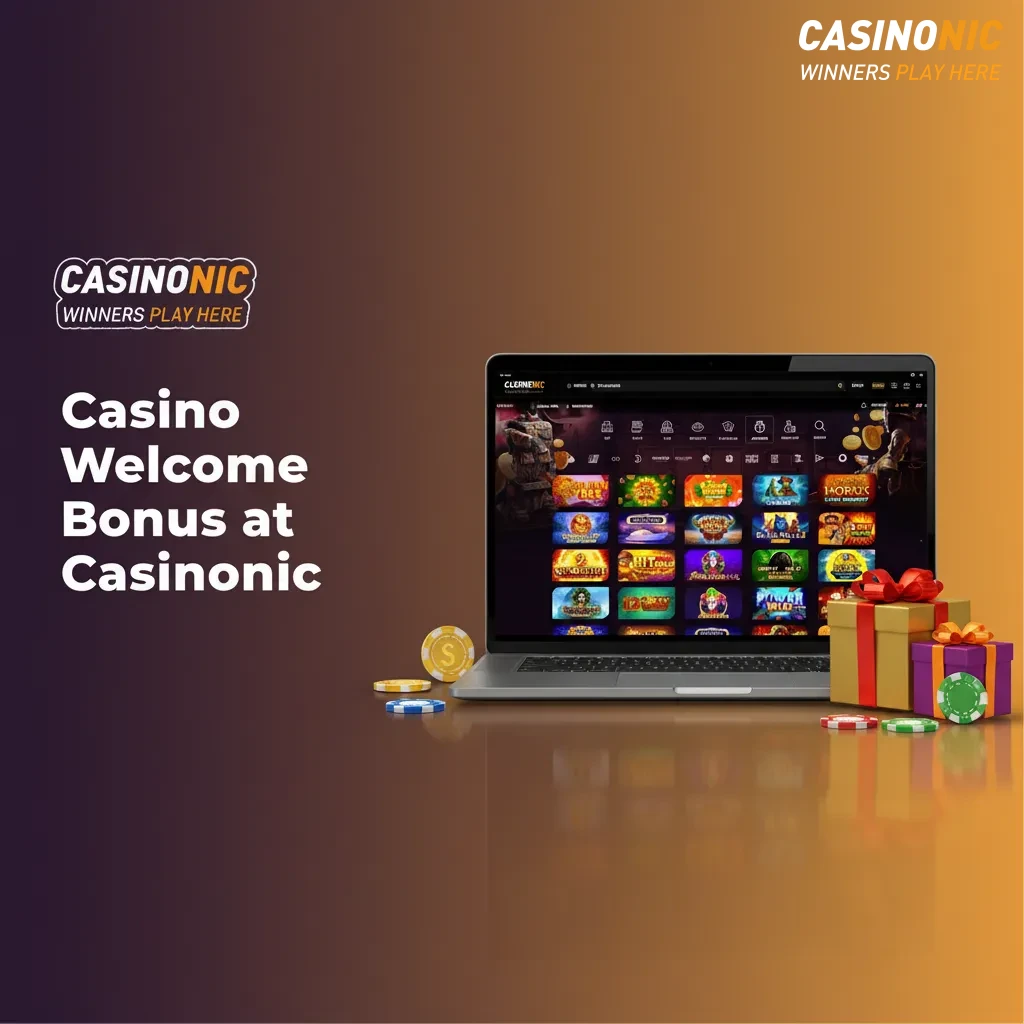 Casinonic welcome bonus banner: up to AU$7,500 and free spins on All Lucky Clovers 5 for new Australian players. 18+ AU only.