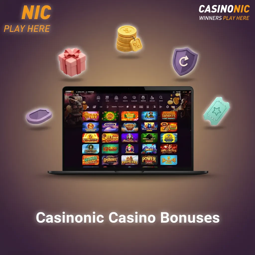 Casinonic Casino bonuses: Daily Reload, Weekend Free Spins, High Roller, Cashback Monday, Drops & Wins, Live Casino Reload
