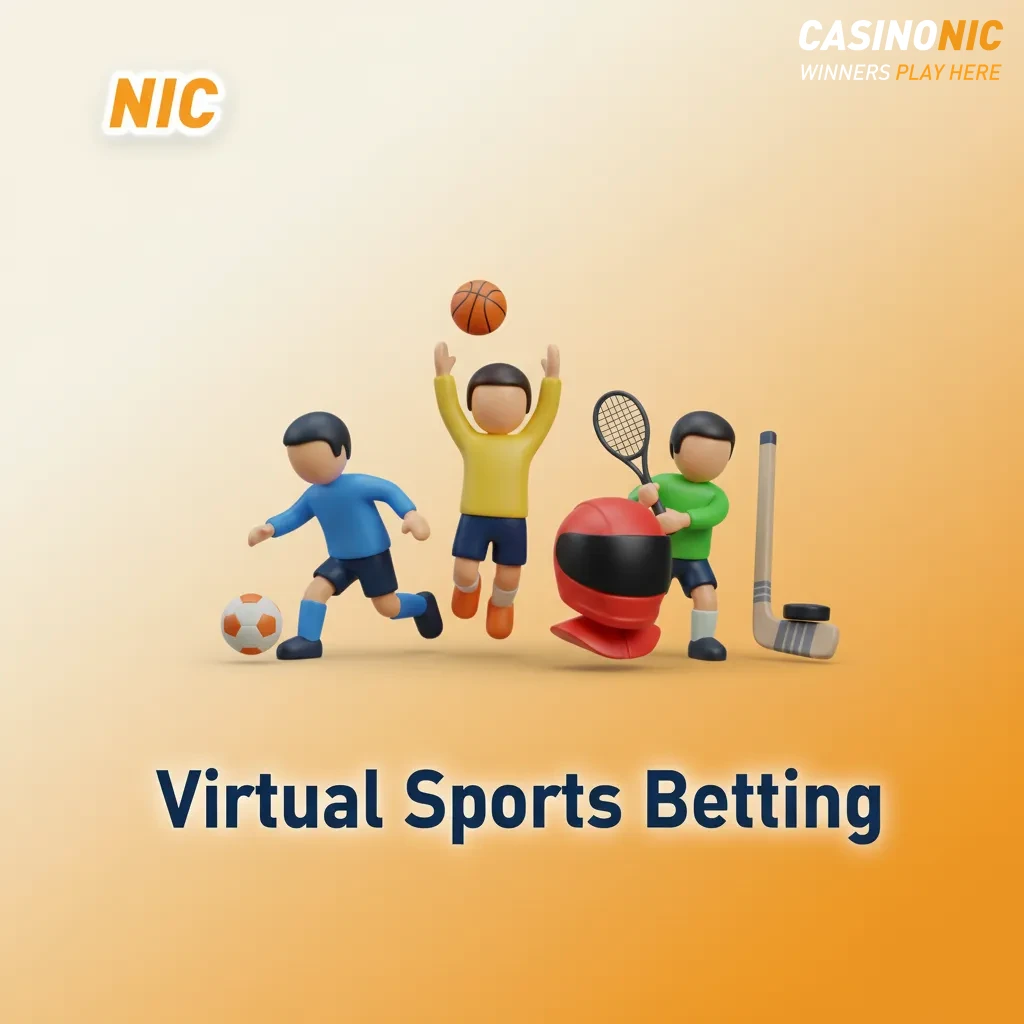 Virtual sports betting with RNG-driven matches, fast results, showing football, horse racing, greyhounds, and tennis.