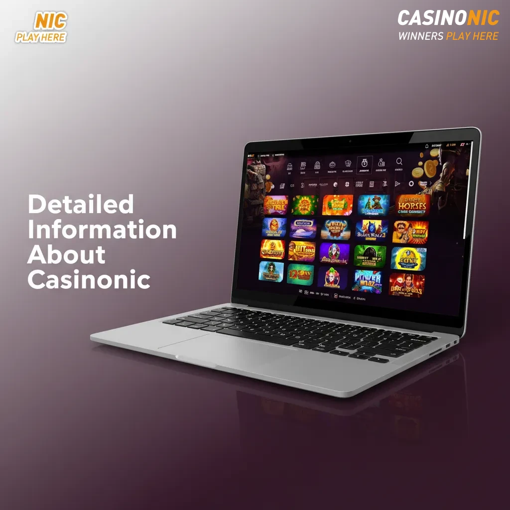 Casinonic overview showing AU betting, 30+ sports, live odds, AUD, secure login, mobile apps, RNG and live dealer, and limits
