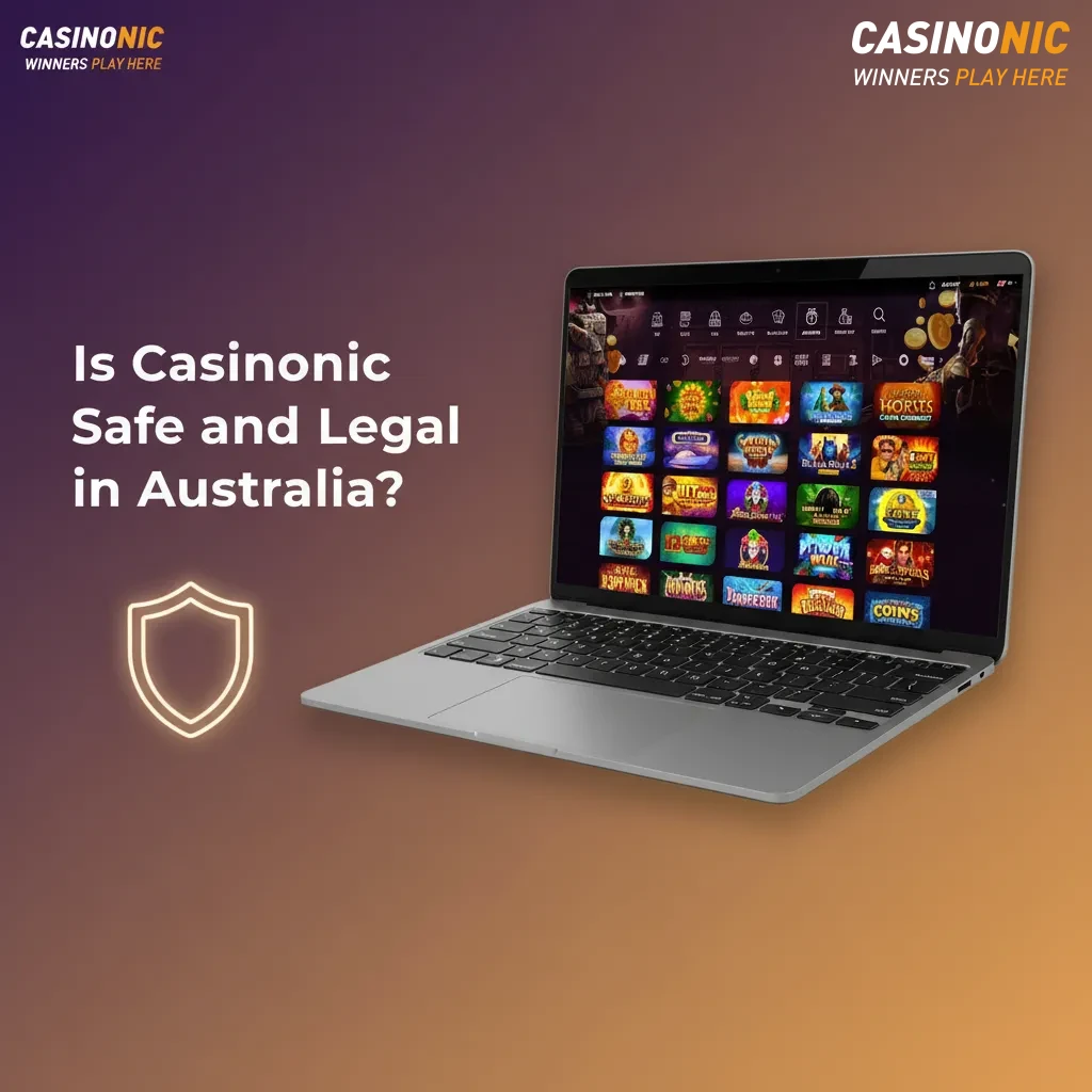 Casinonic Australia safety and legality: international licence, SSL/TLS, responsible gaming; check local laws before play.
