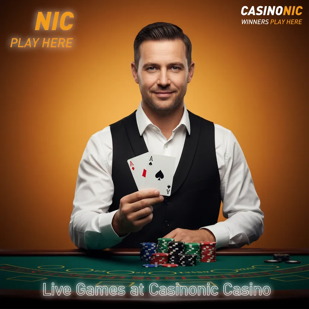 Live dealer casino lobby at Casinonic Casino: 200+ roulette, blackjack, baccarat, poker, and game show tables from providers.