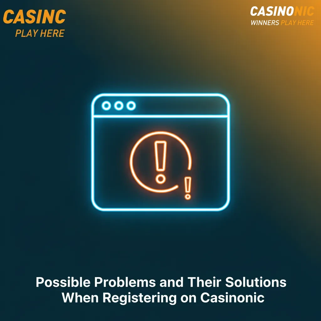 Casinonic registration problems and fixes: no SMS/email, document rejected, account exists, VPN/location.