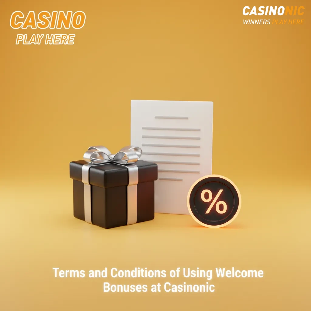 Casinonic welcome bonus terms: one per user, AU$20 min deposit, 7-day wagering, max bet AU$7.50, game and method limits.