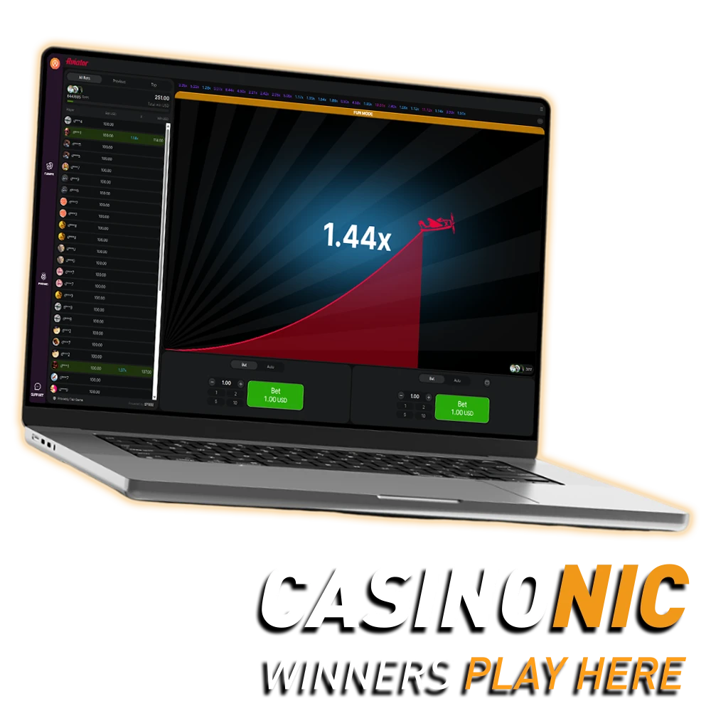 Play Aviator at Casinonic for a fast-paced gaming experience.