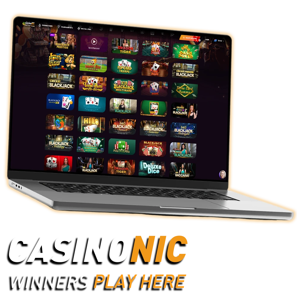 Enjoy a welcome bonus and secure Australian payment options when you play at Casinonic live tables.