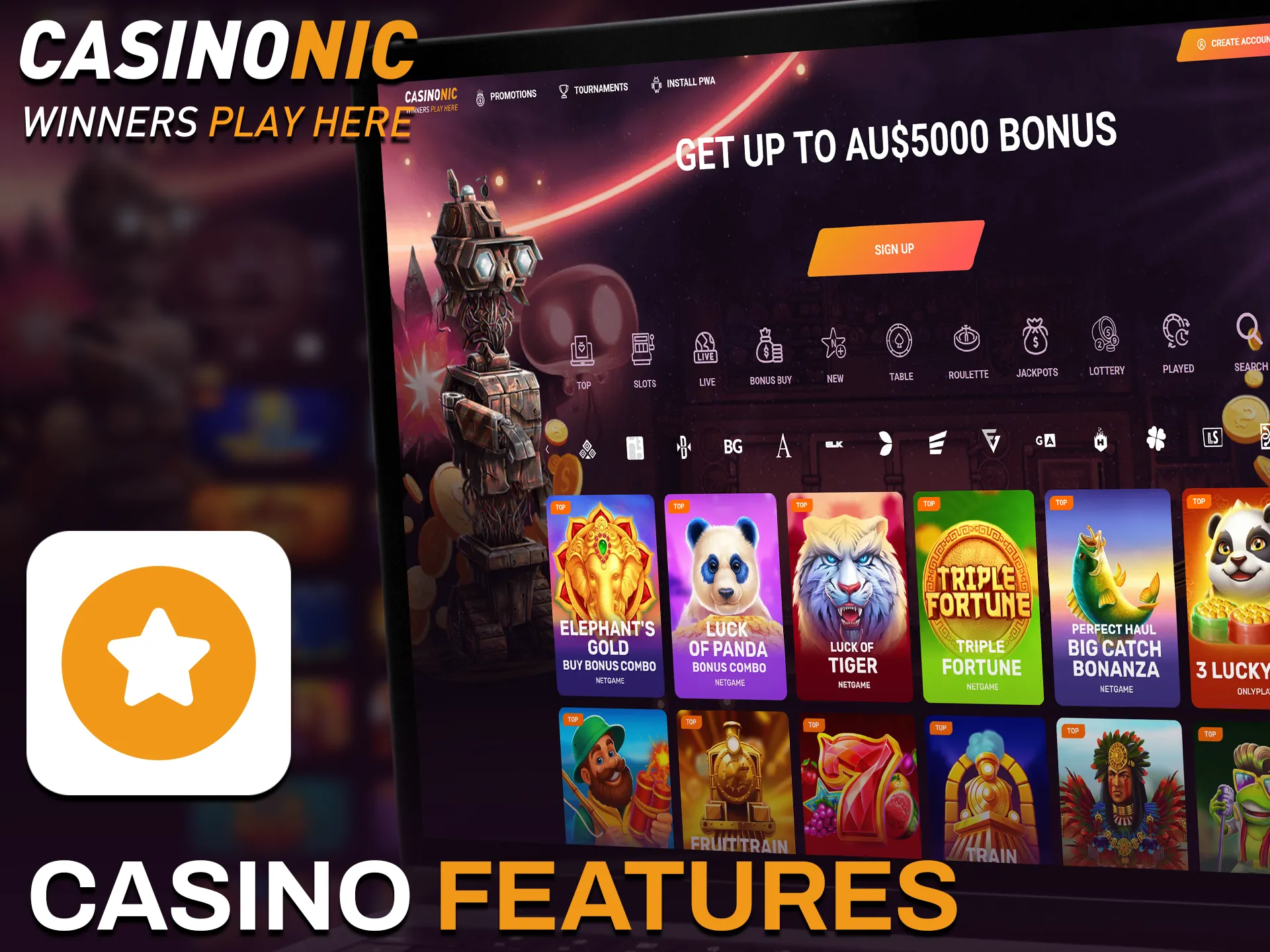 Discover unique Casinonic casino features to enhance your gambling sessions.